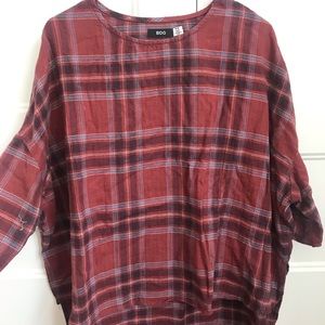 Plaid Flannel Blouse